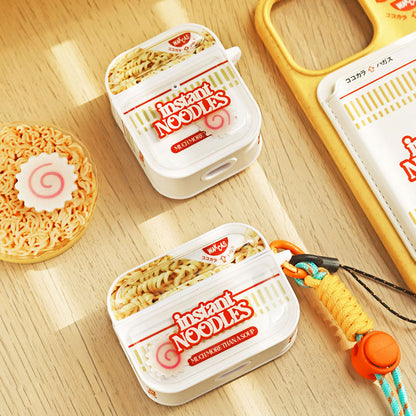 ユニークなインスタントラーメンモチーフマグネット式AirPodsケース